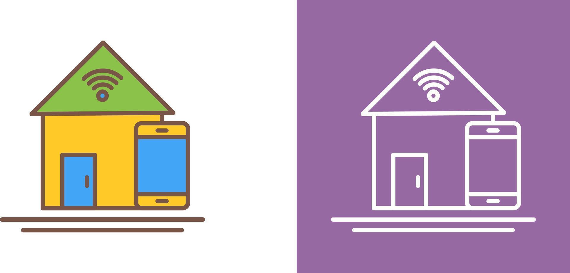 Home Automation Icon Design vector