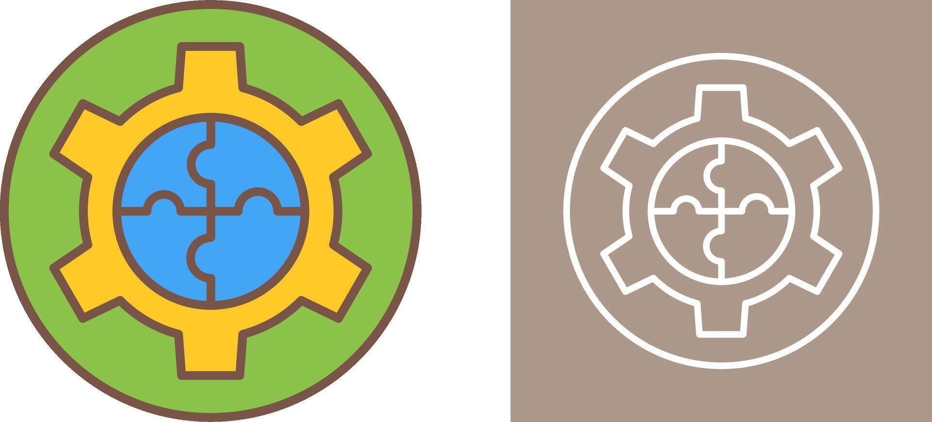 Solution Icon Design vector