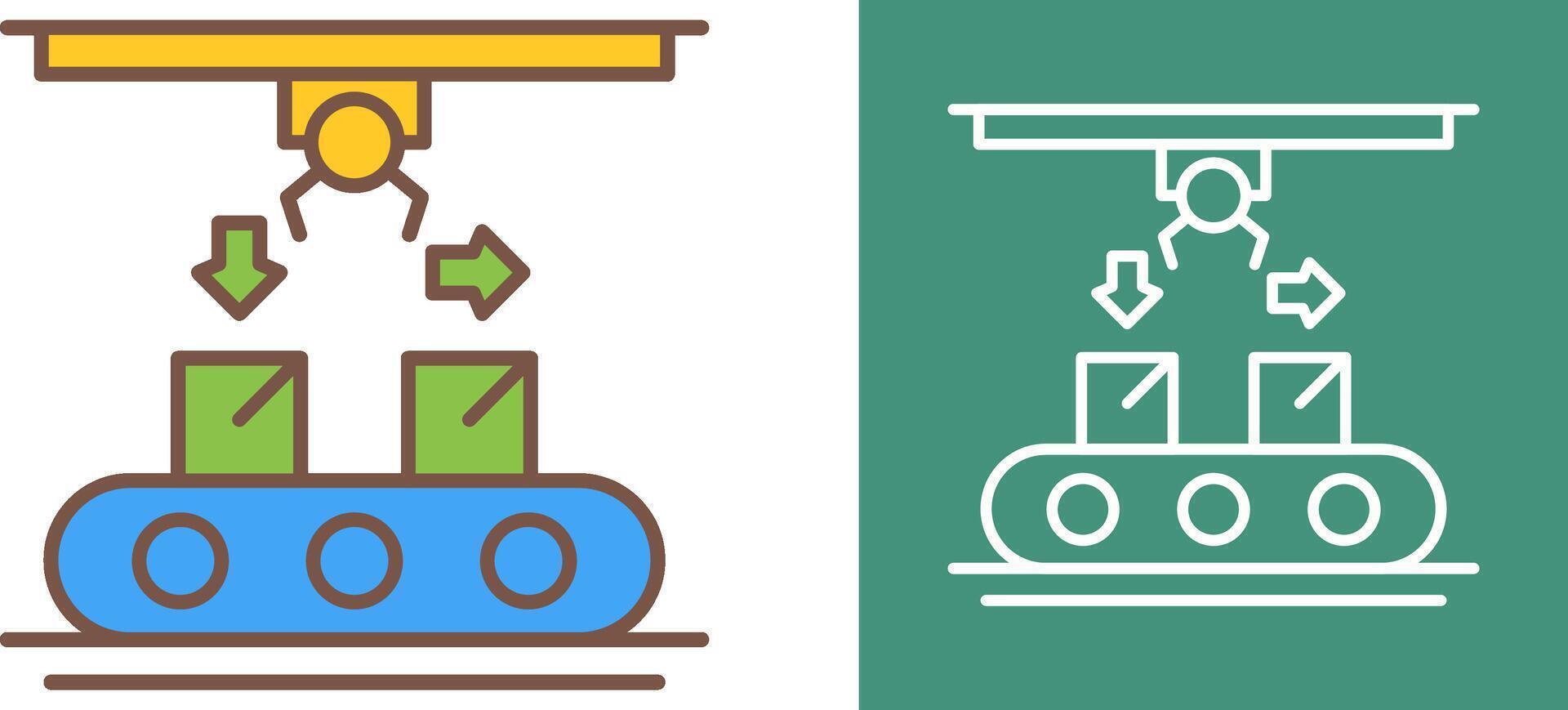 Coneyor Icon Design vector