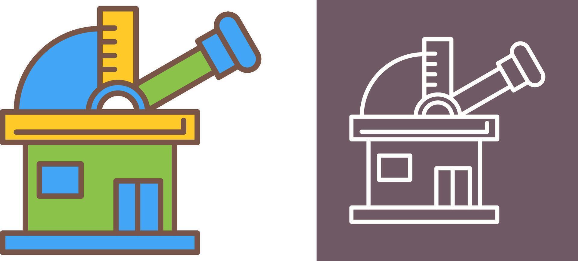 Observatory Icon Design vector