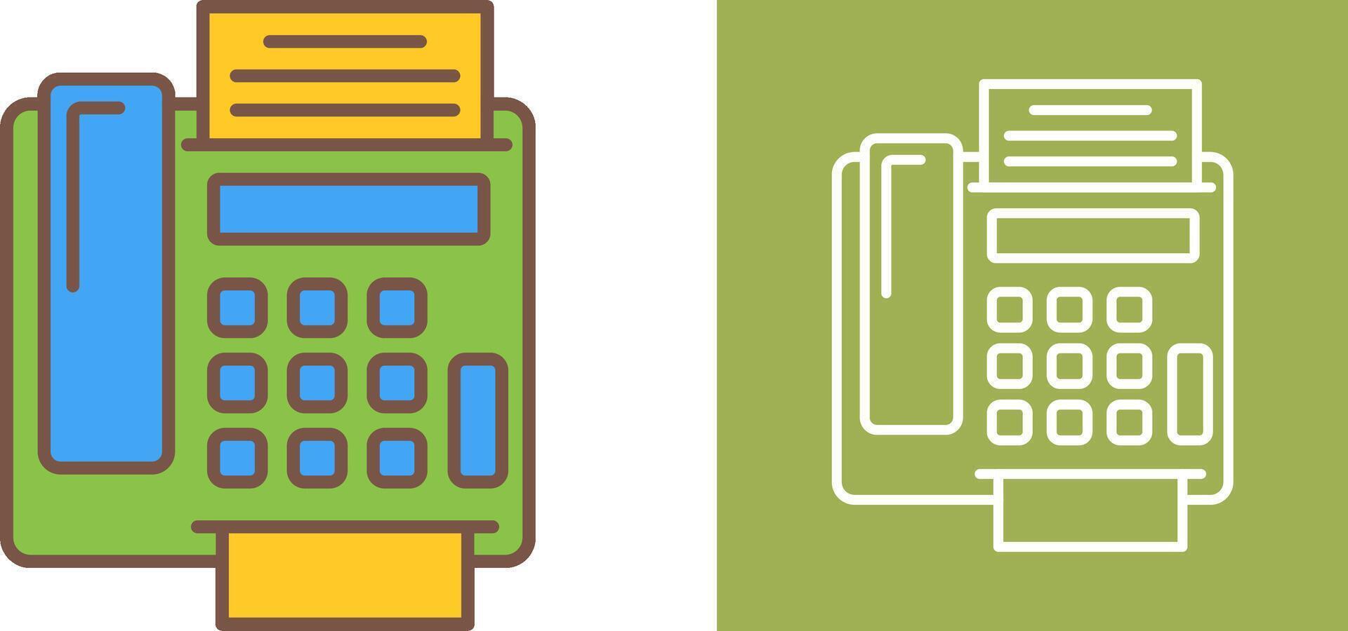 fax Machine Icon Design vector