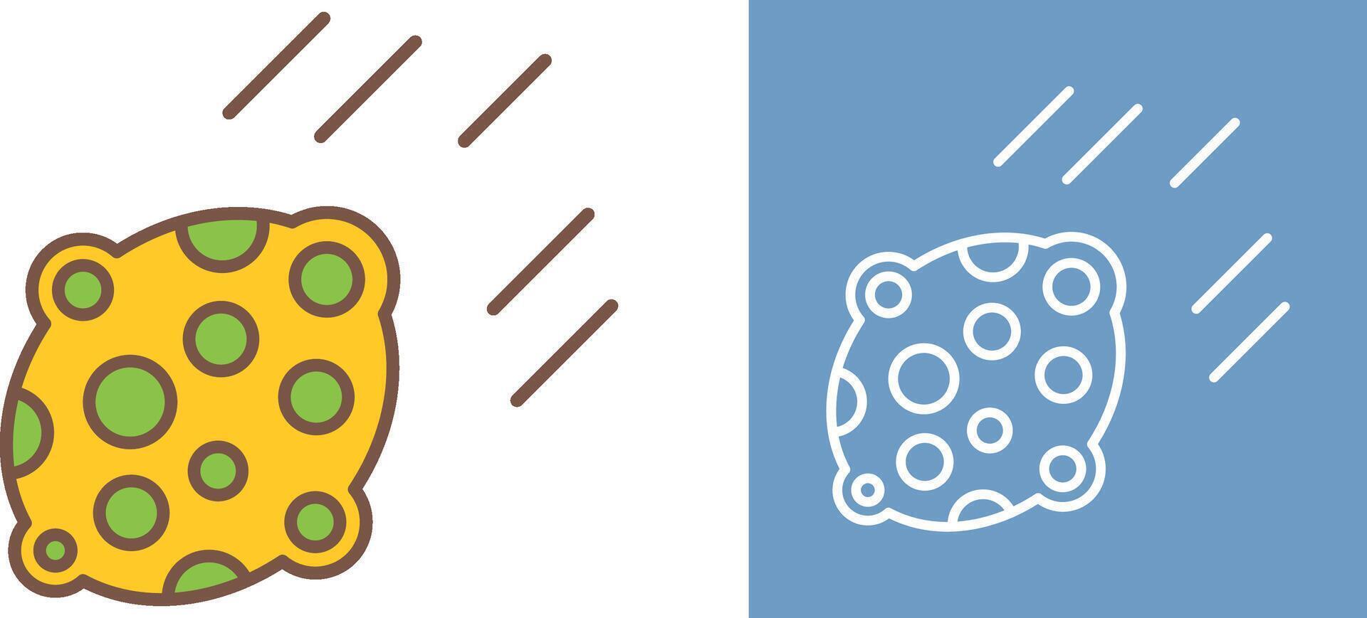 Asteroid Icon Design vector