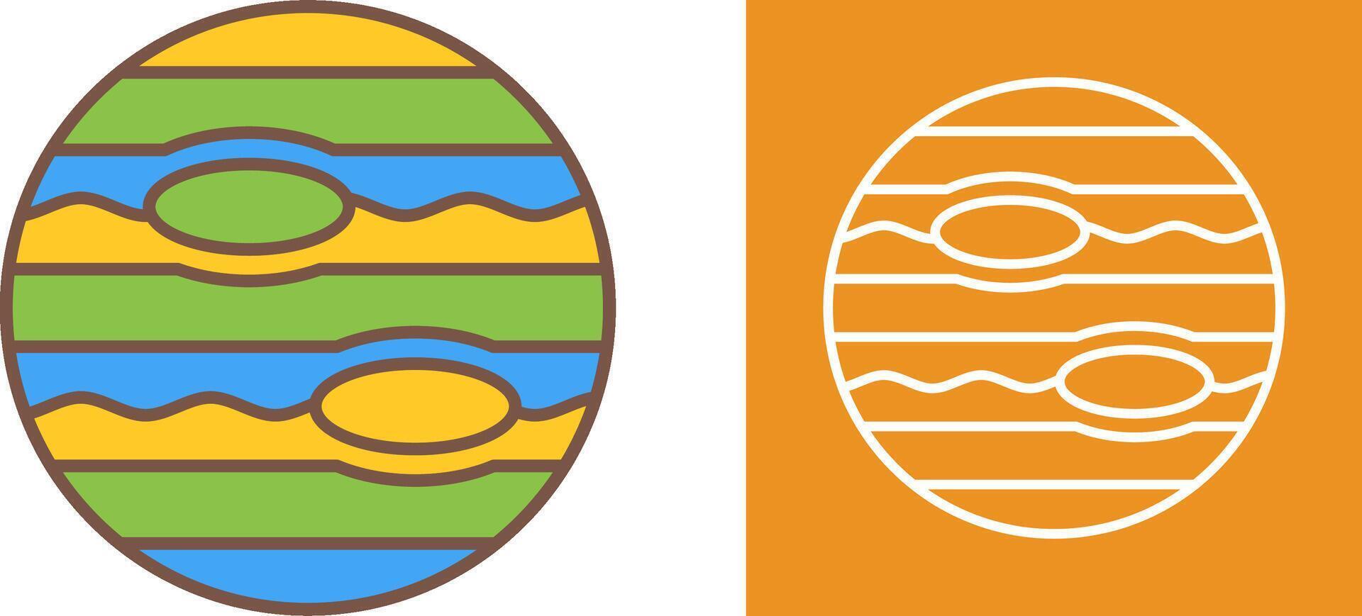 Neptune Icon Design vector