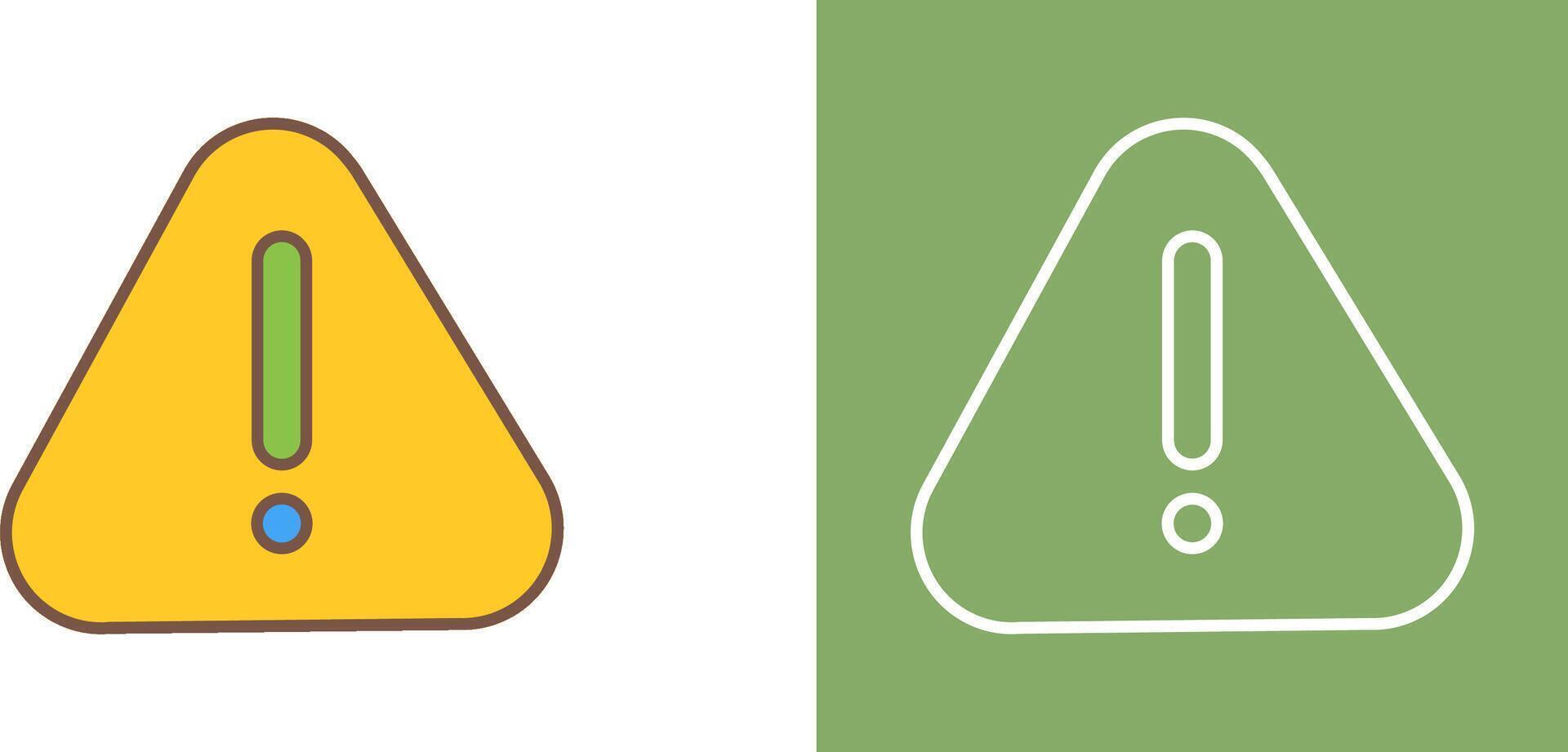 Warning Icon Design vector