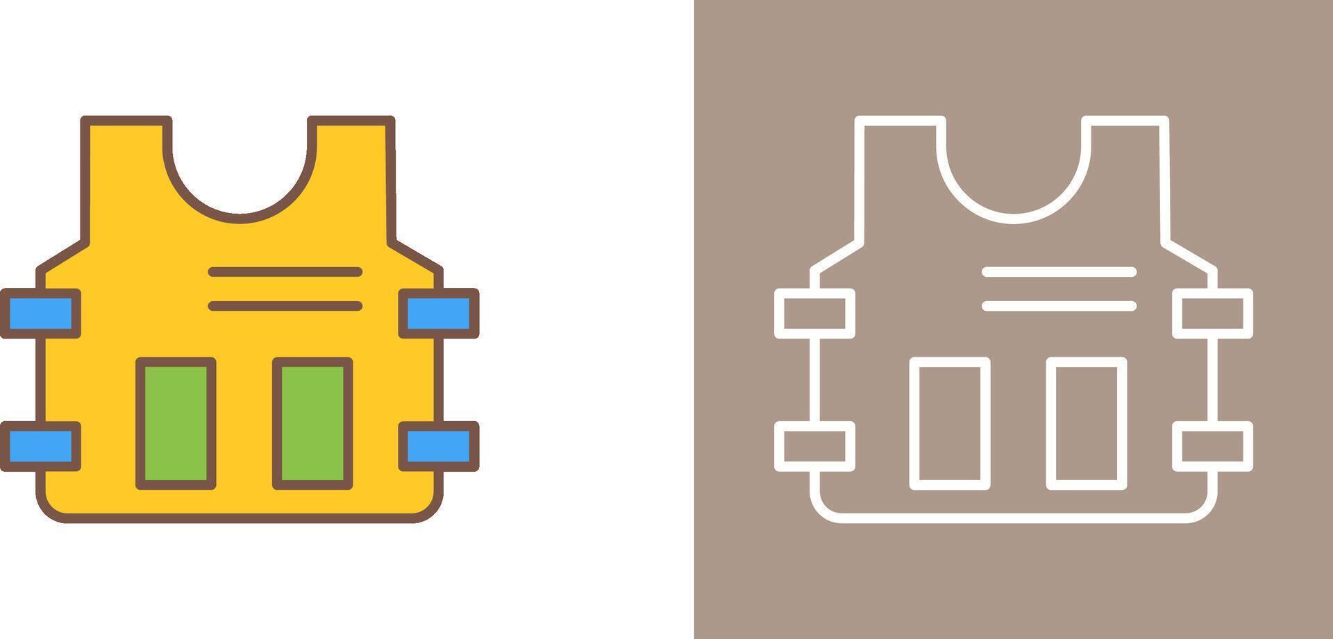 Police Vest Icon Design vector