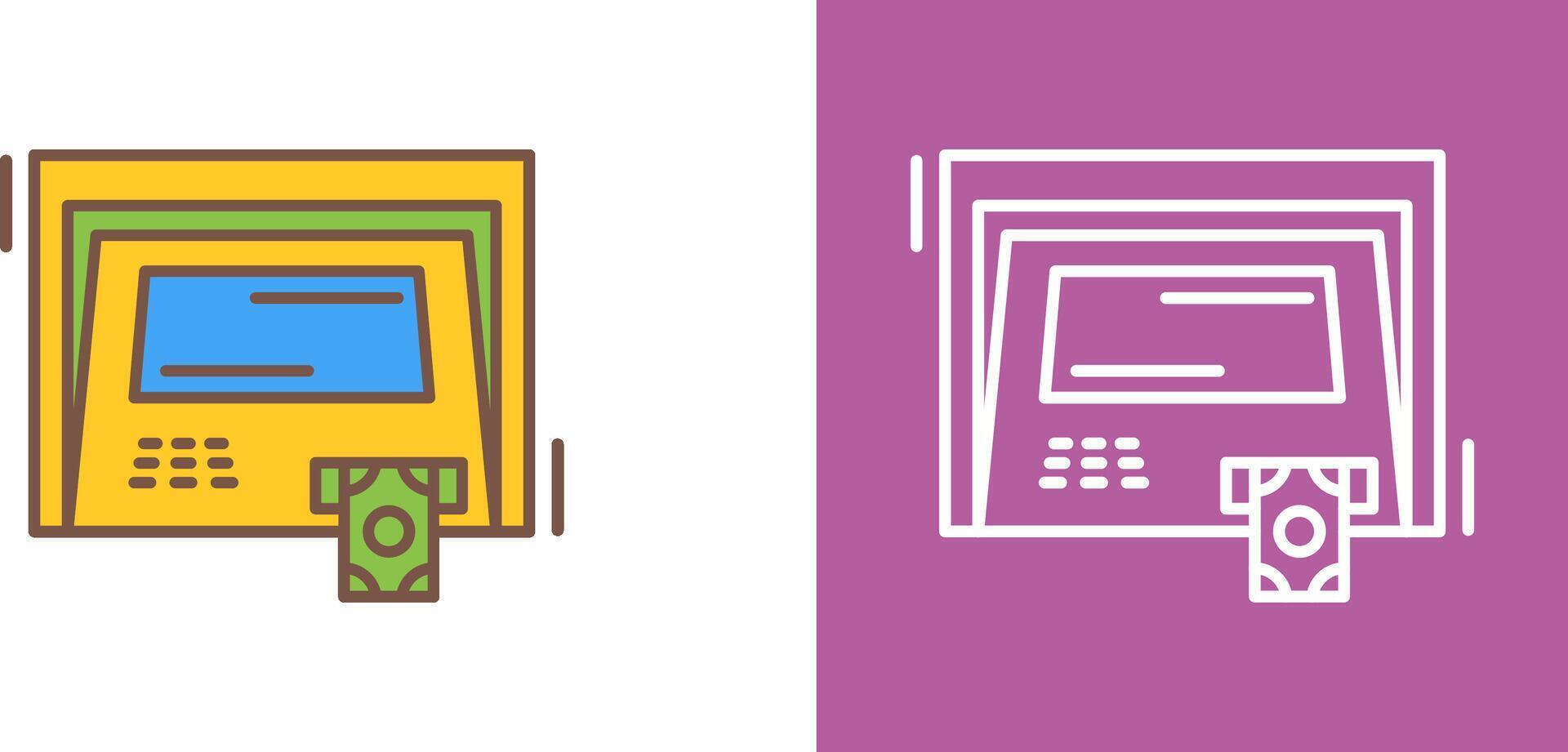 ATM Icon Design vector