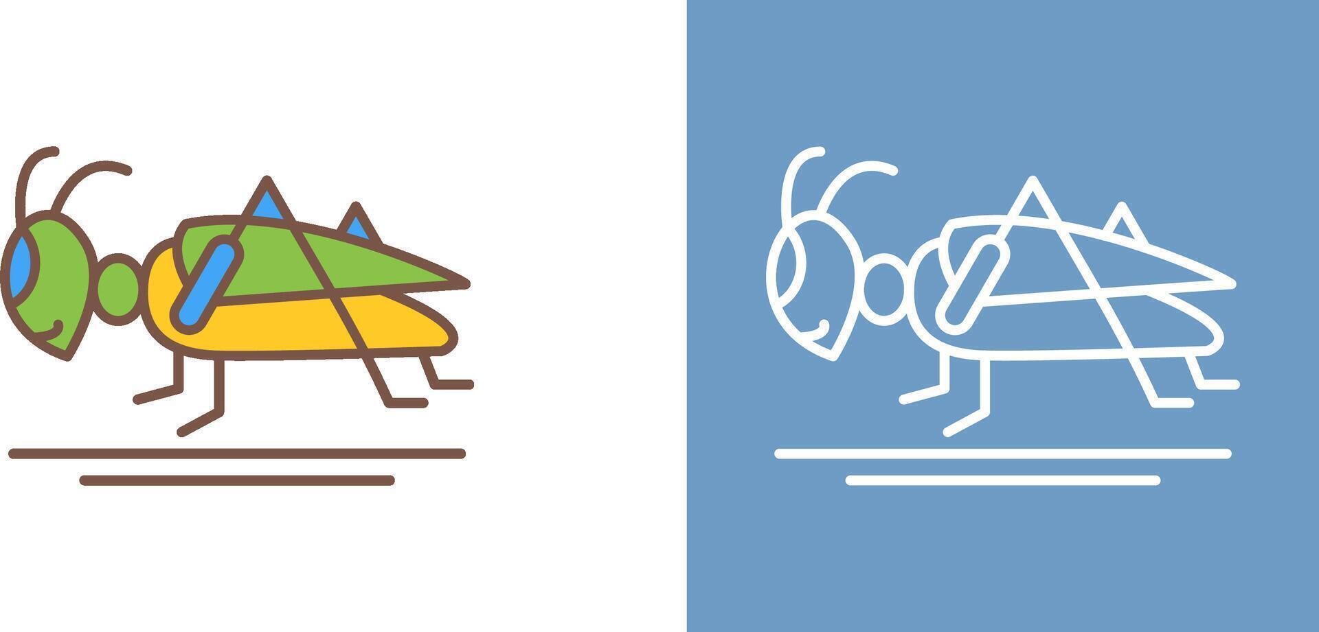 Grasshopper Icon Design vector