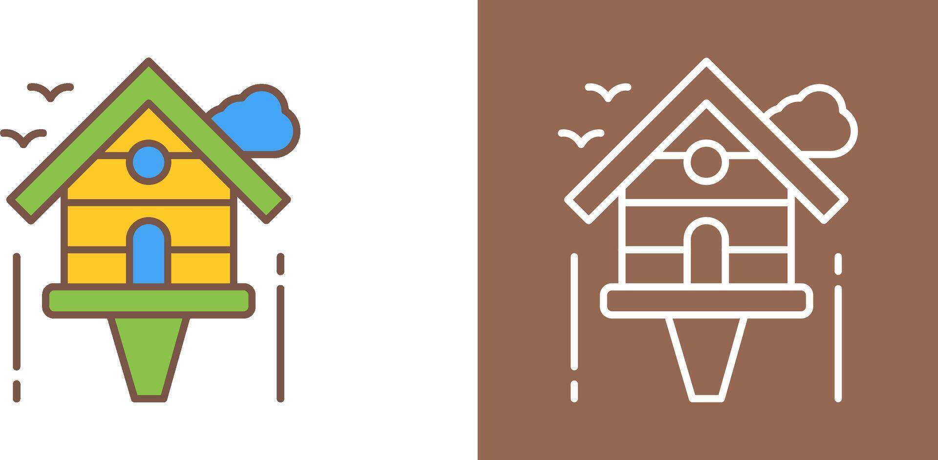 Birdhouse Icon Design vector