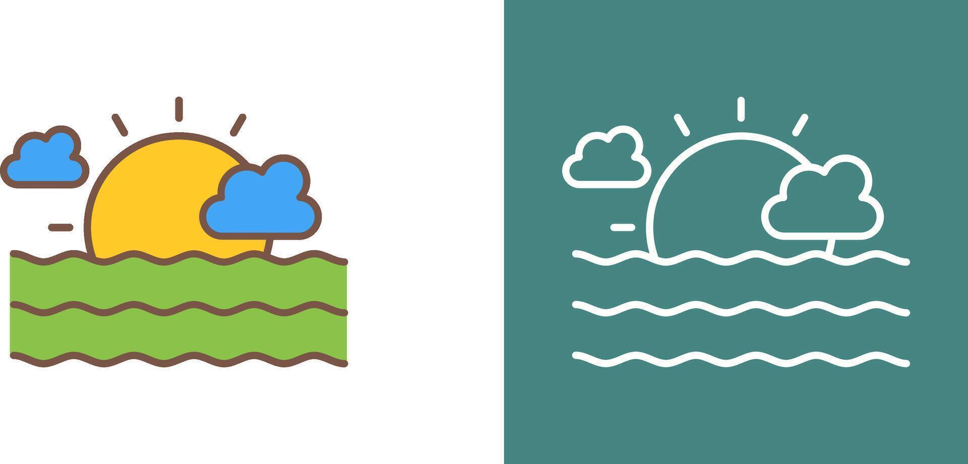 Sea Icon Design vector