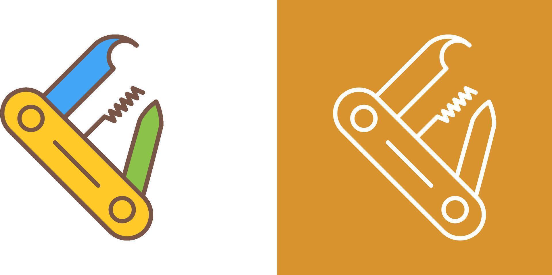 Swiss Army Knife Icon Design vector