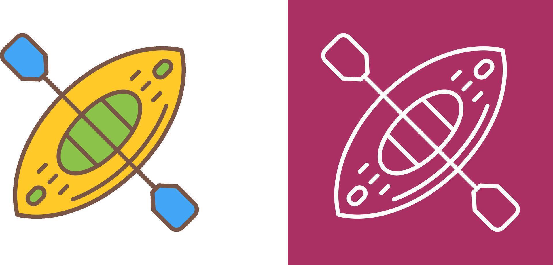 Kayak Icon Design vector