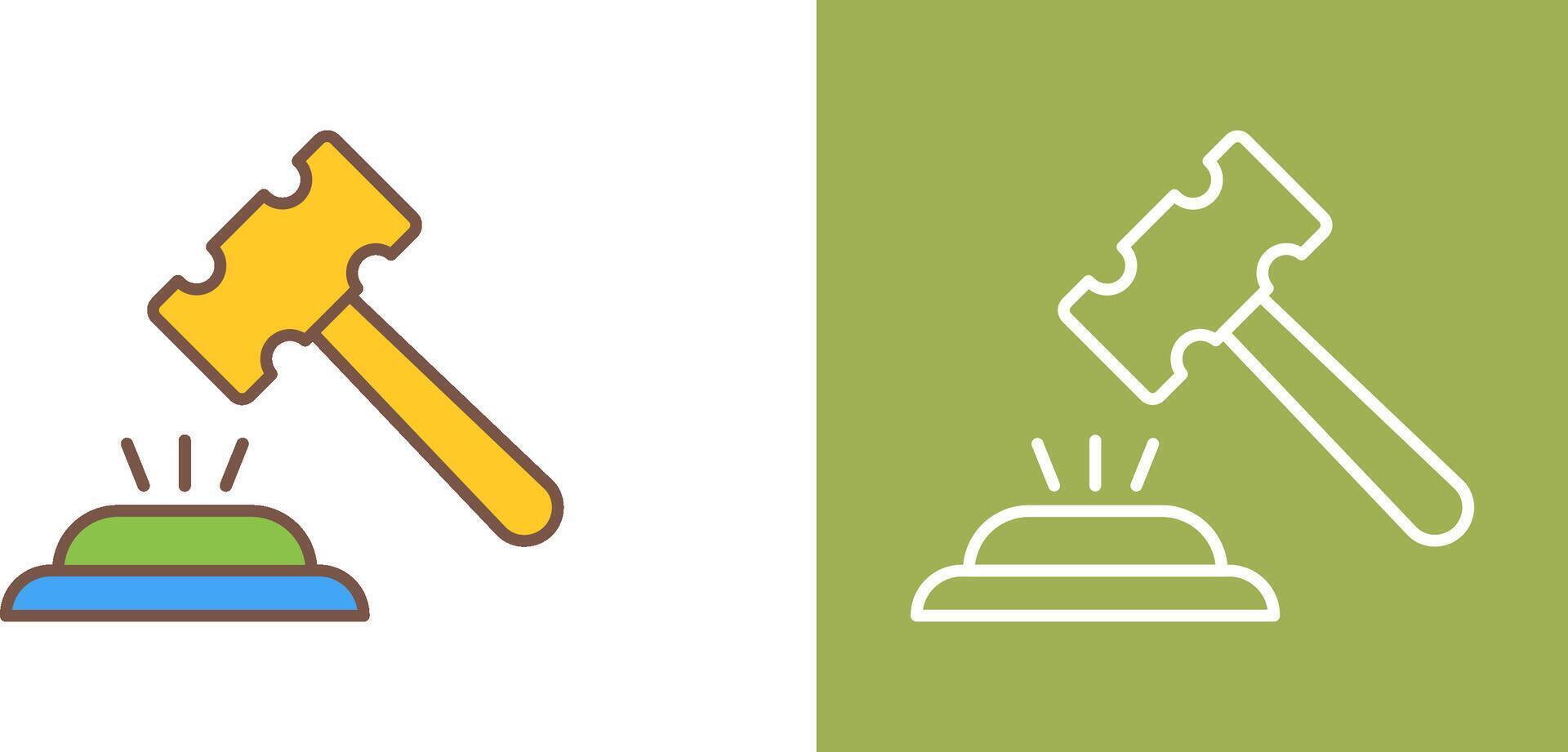 Gavel Icon Design vector