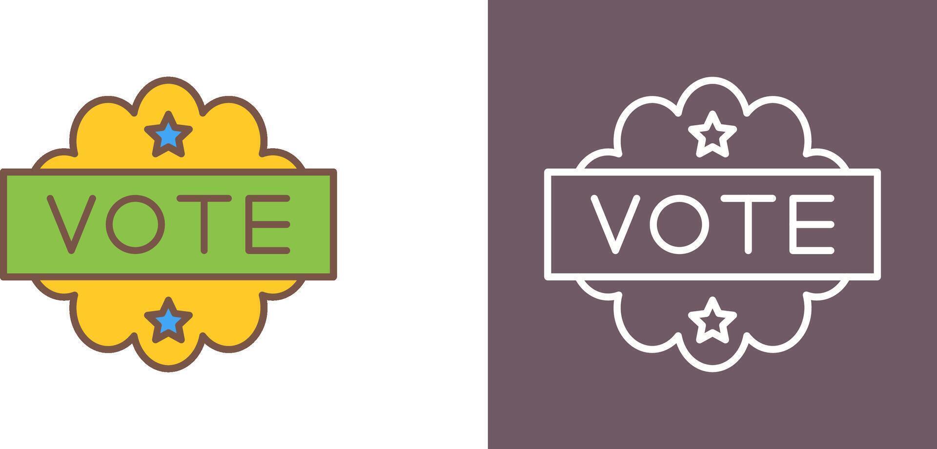 diseño de icono de voto vector