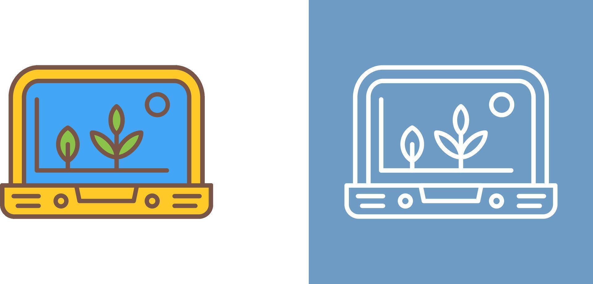 Smart Farm Icon Design vector