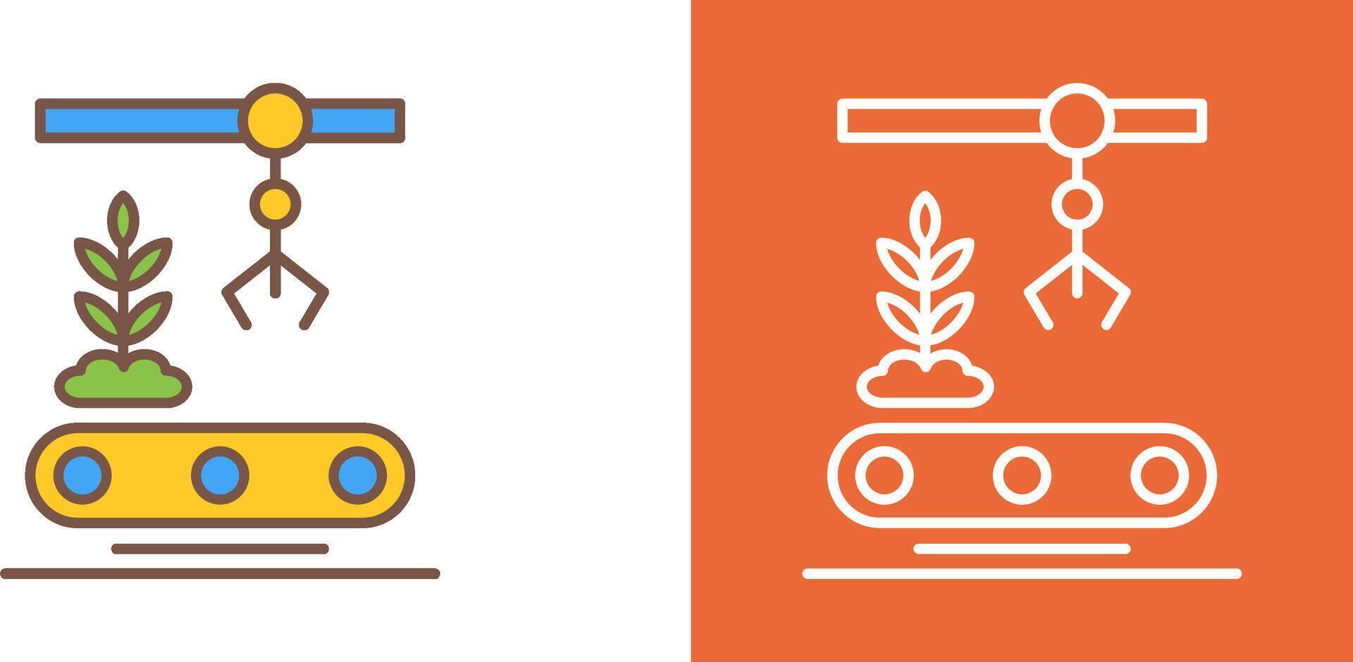 Conveyor Icon Design vector