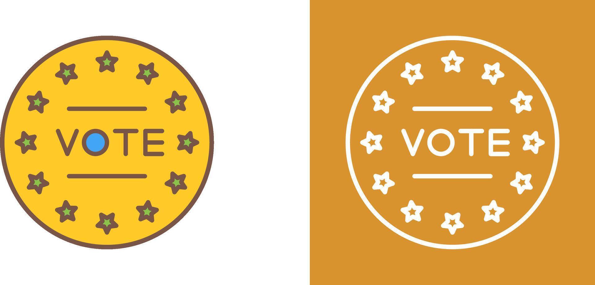 diseño de icono de voto vector