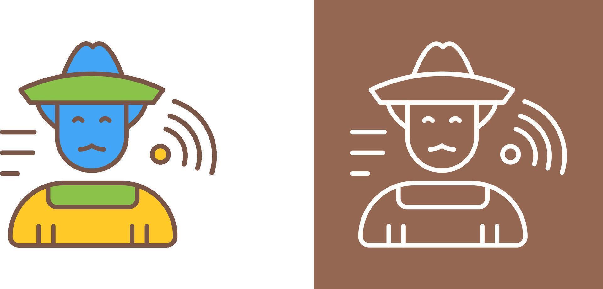 Farmer Icon Design vector