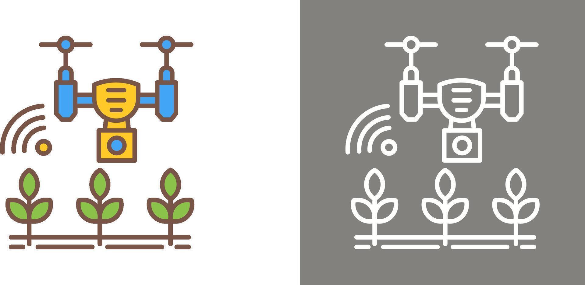 Smart Farm Icon Design vector