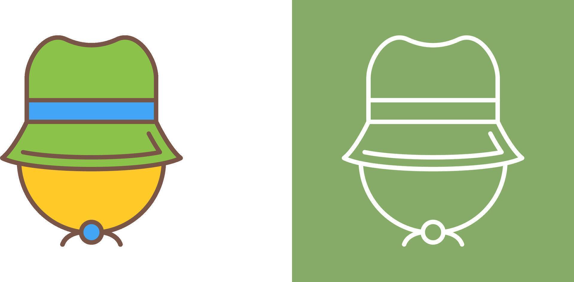 Camping Hat Icon Design vector