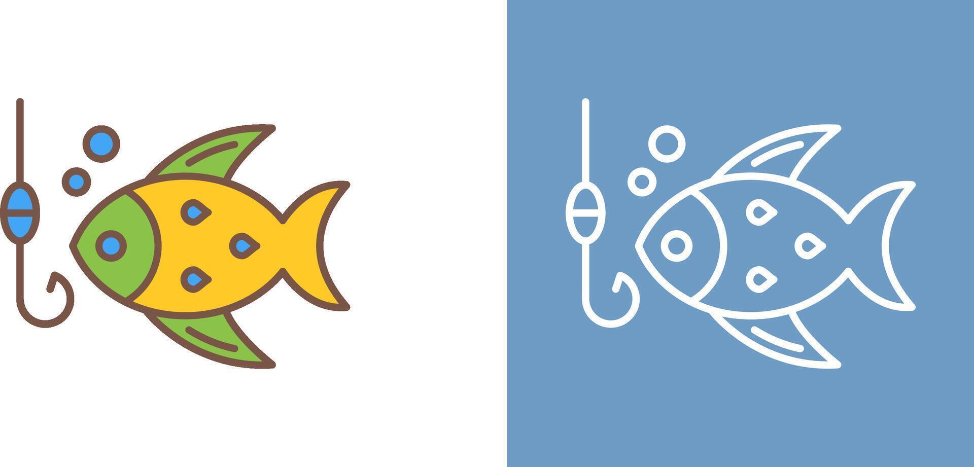 Fishing Icon Design vector