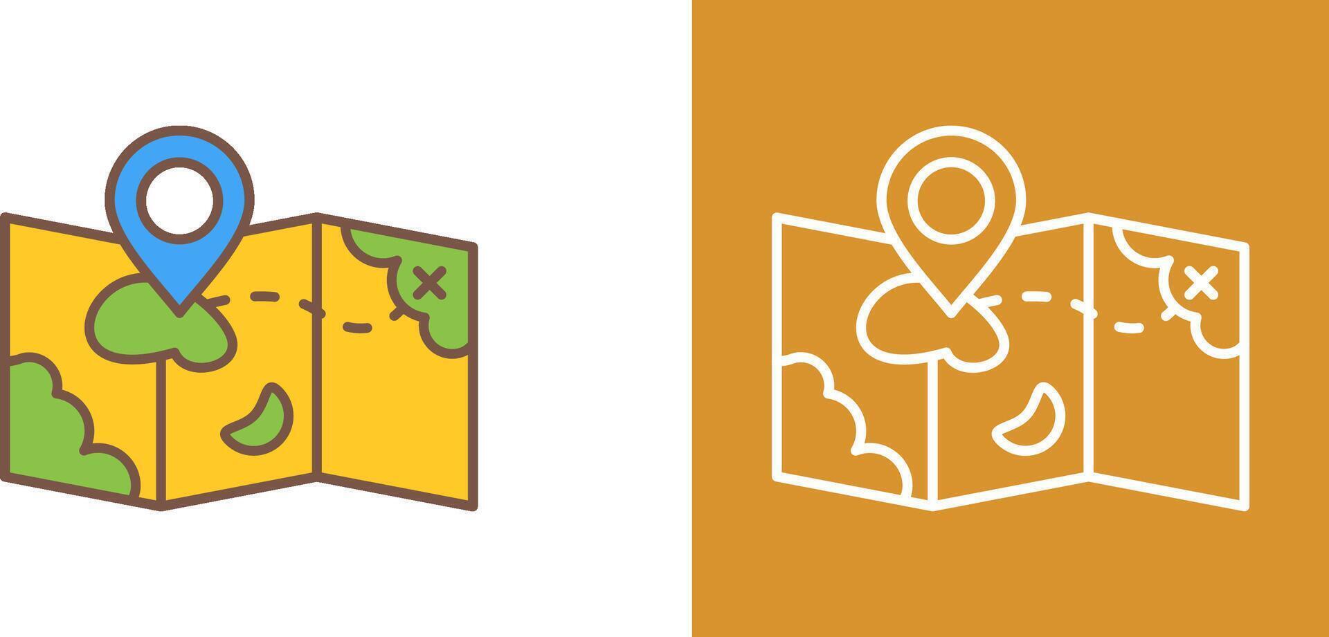 Map Icon Design vector