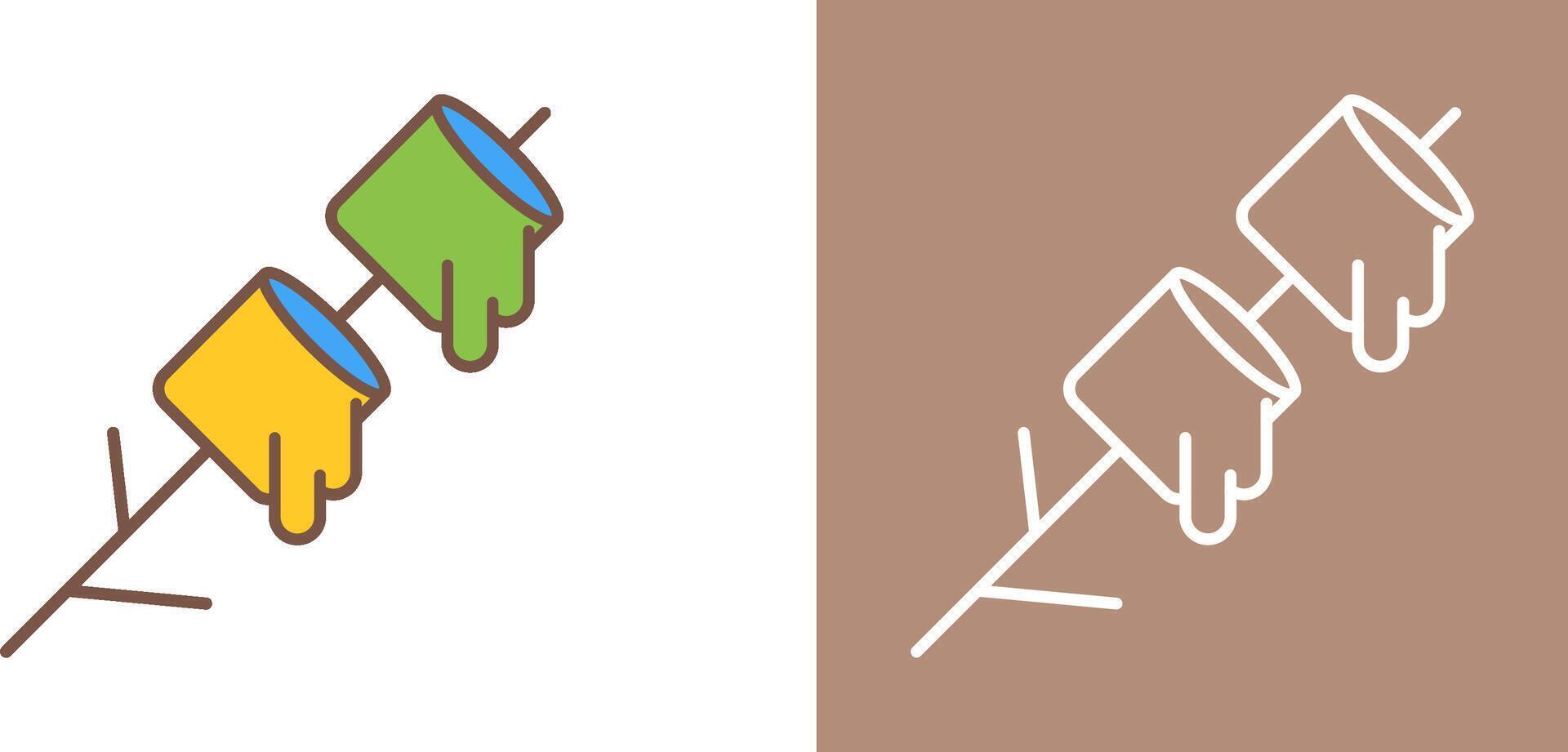 Marshmallows Icon Design vector
