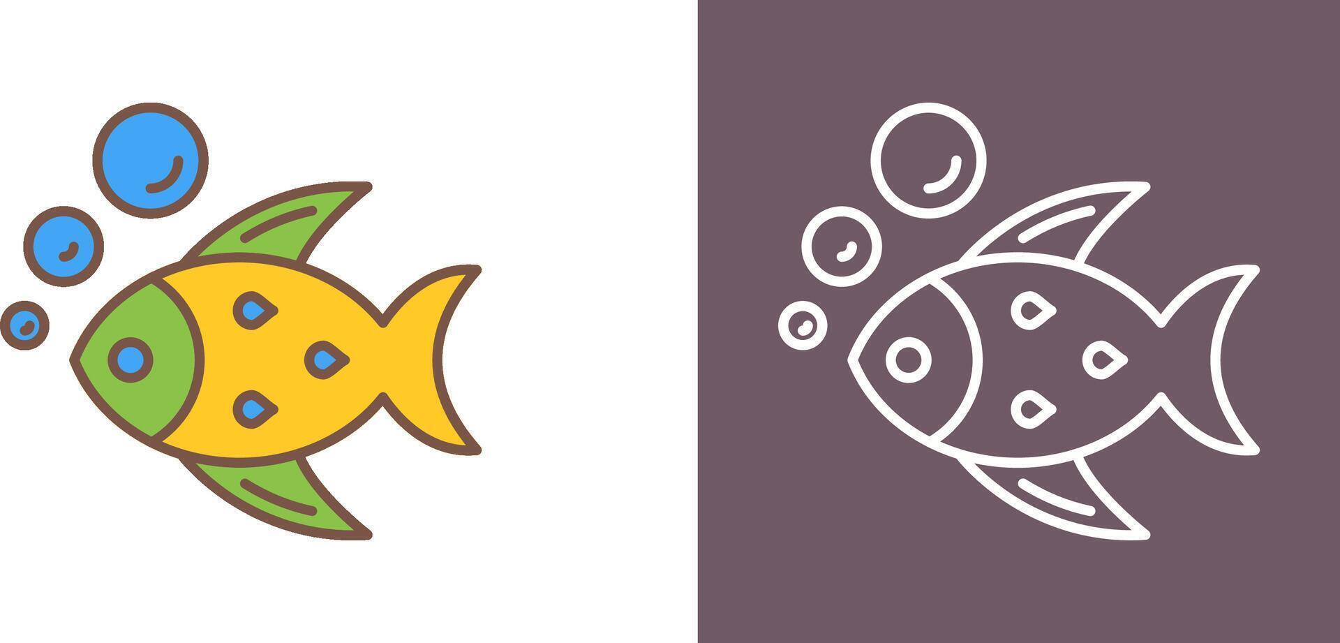 Fish Icon Design vector
