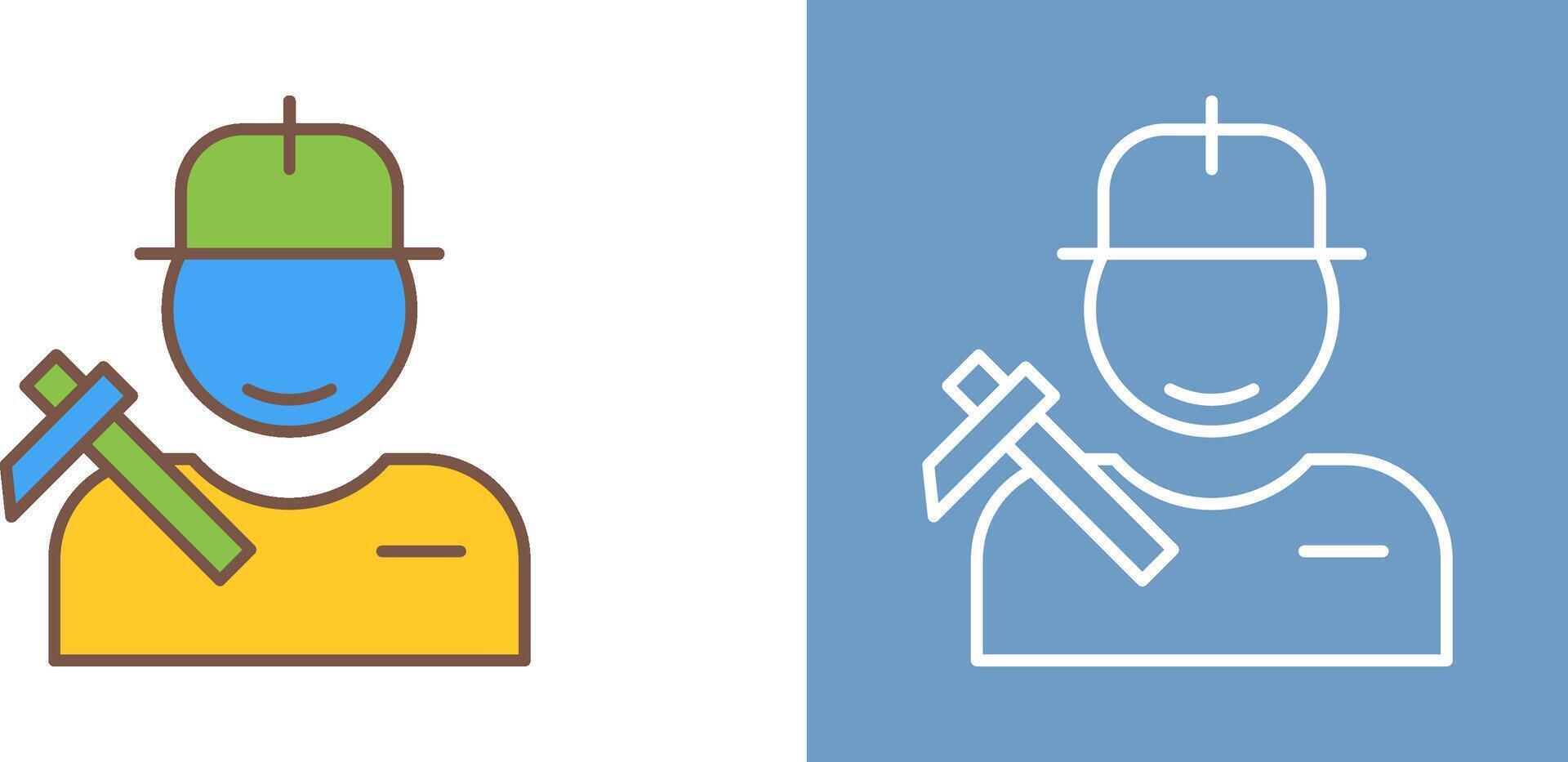Worker Icon Design vector