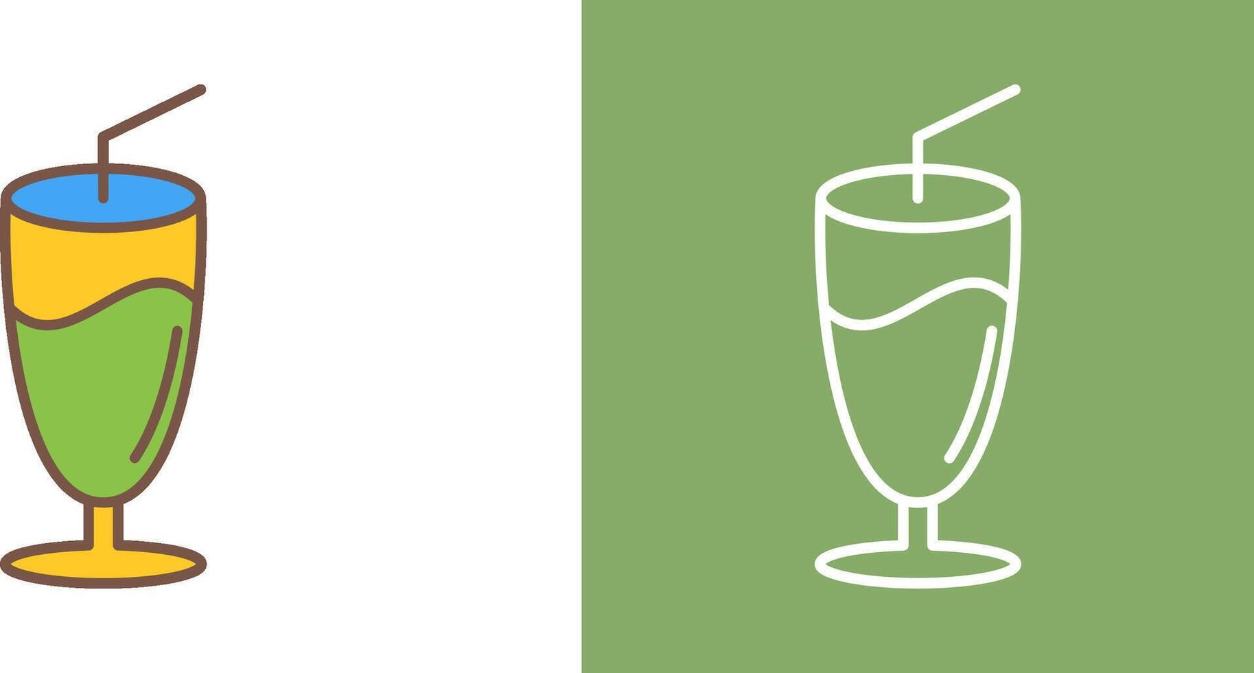 Milkshake Icon Design vector