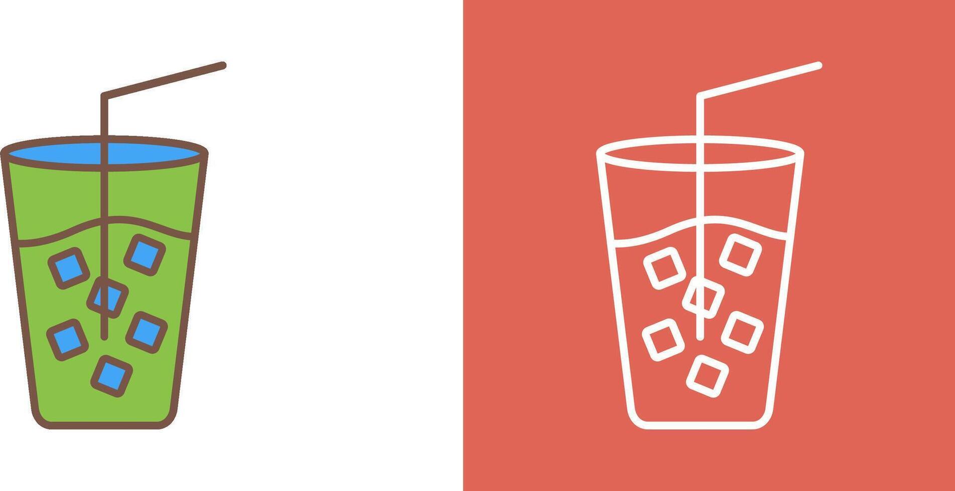 Cold Drink Icon Design vector