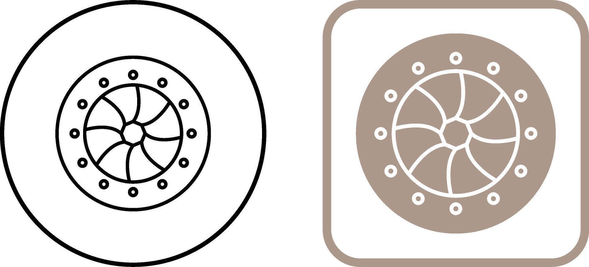 Unique Optical Diaphram Icon Design vector