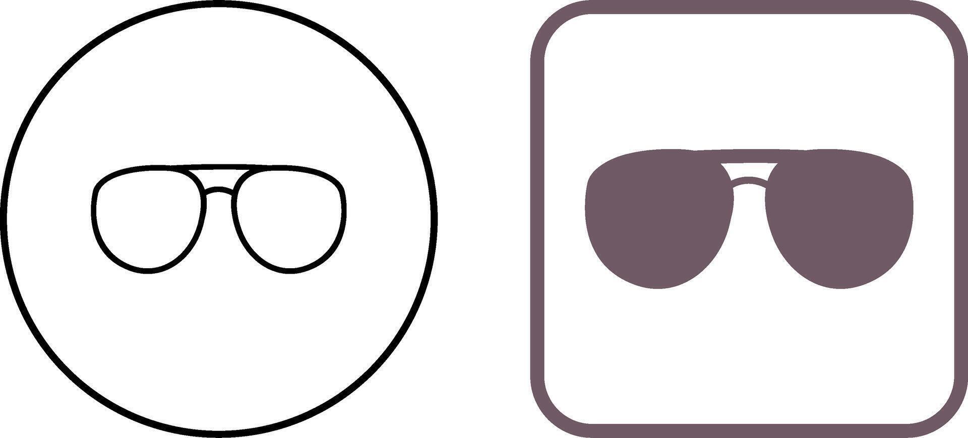 Unique Glasses Icon Design vector