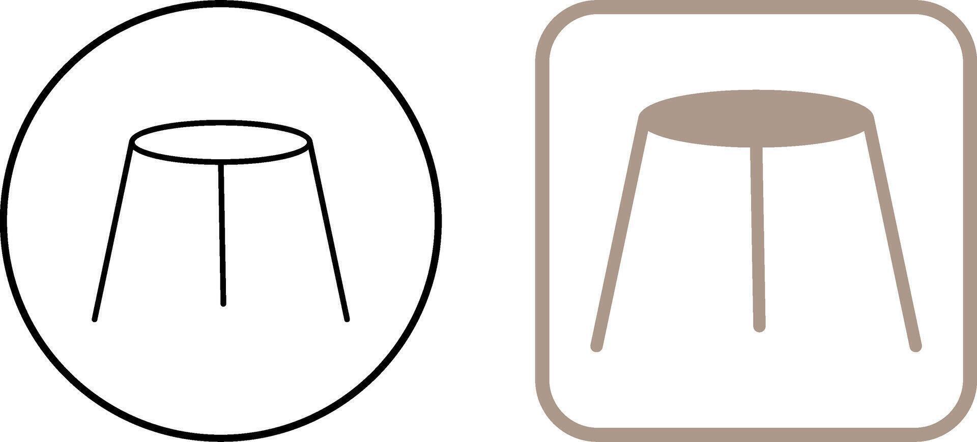 Unique Stool Icon Design vector