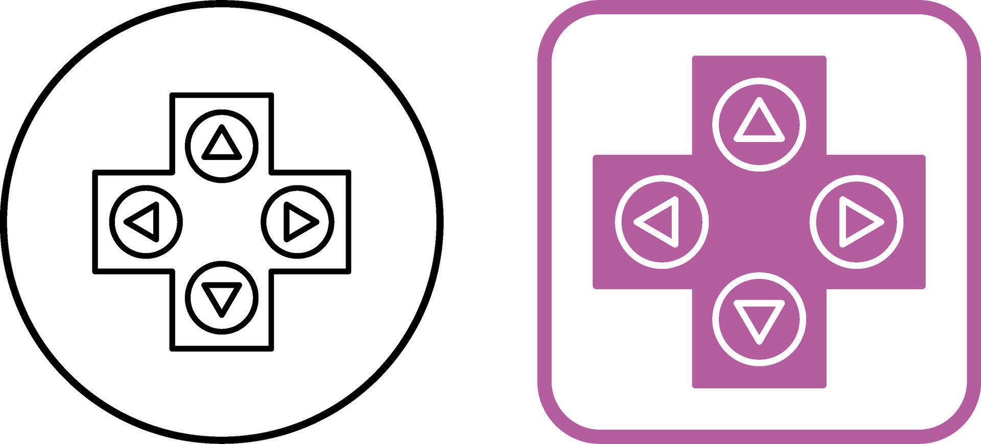 Unique Gaming Control Icon Design vector