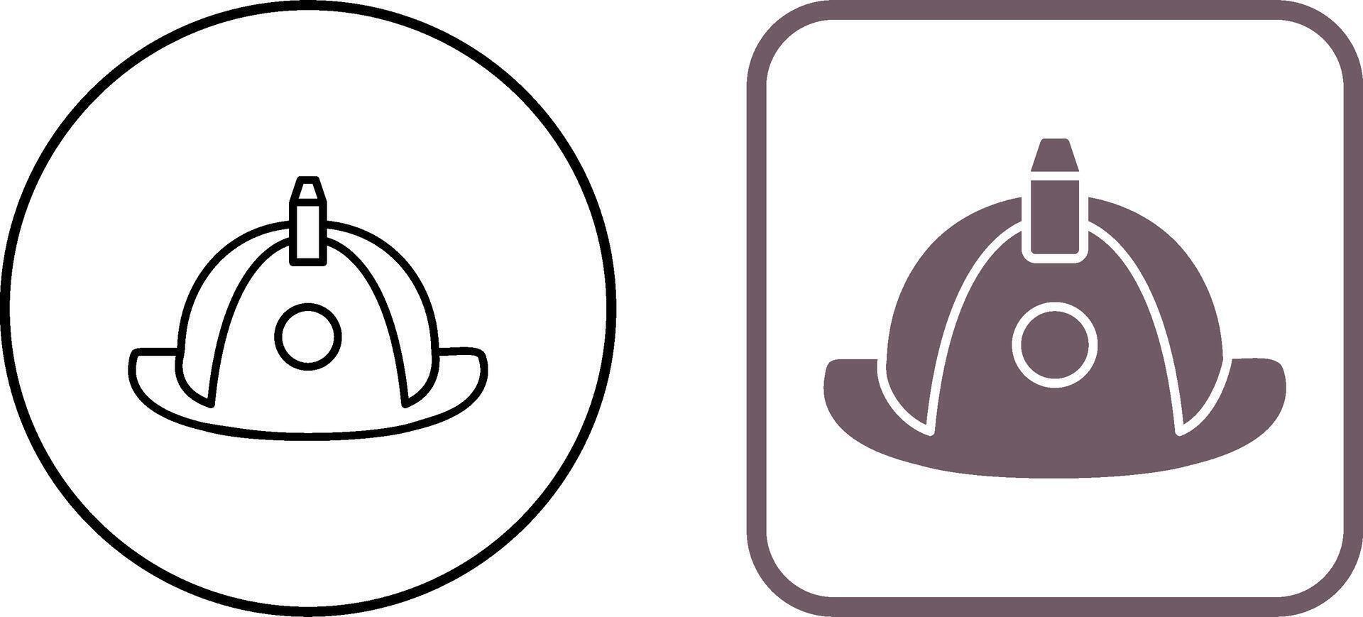 Unique Firefighter Hat Icon Design vector