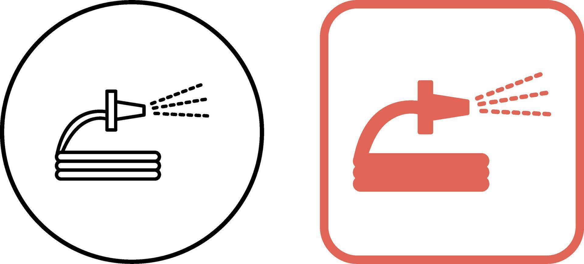 Unique Spraying Water Icon Design vector