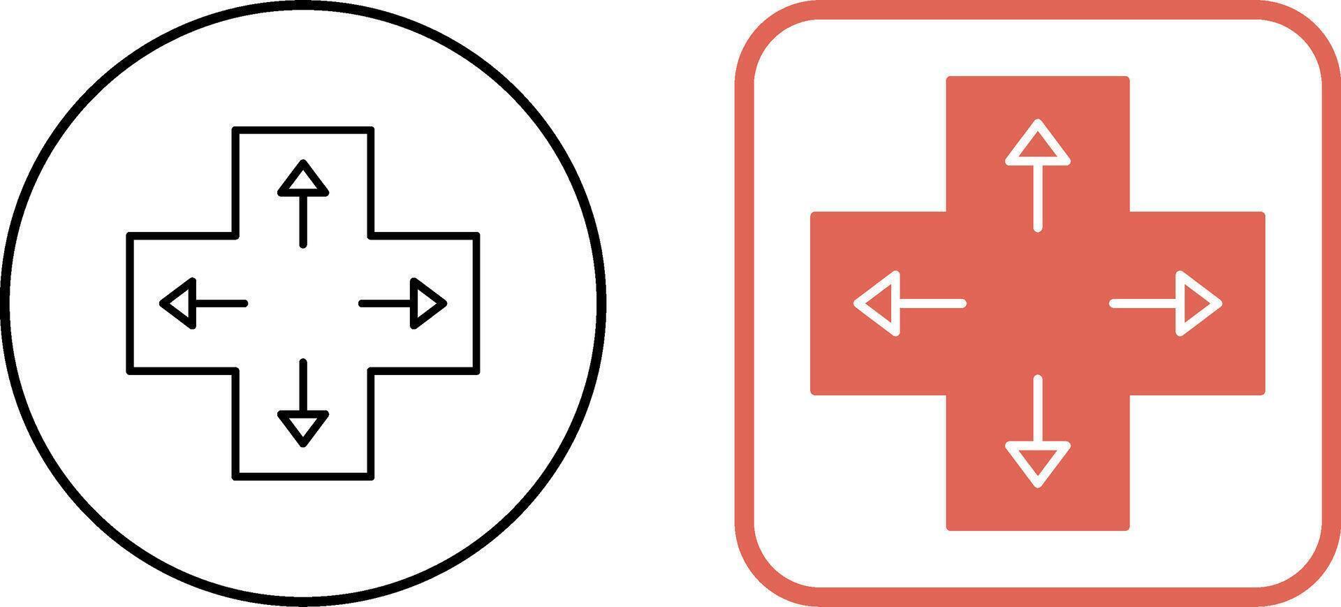 Unique Direction Keys Icon Design vector