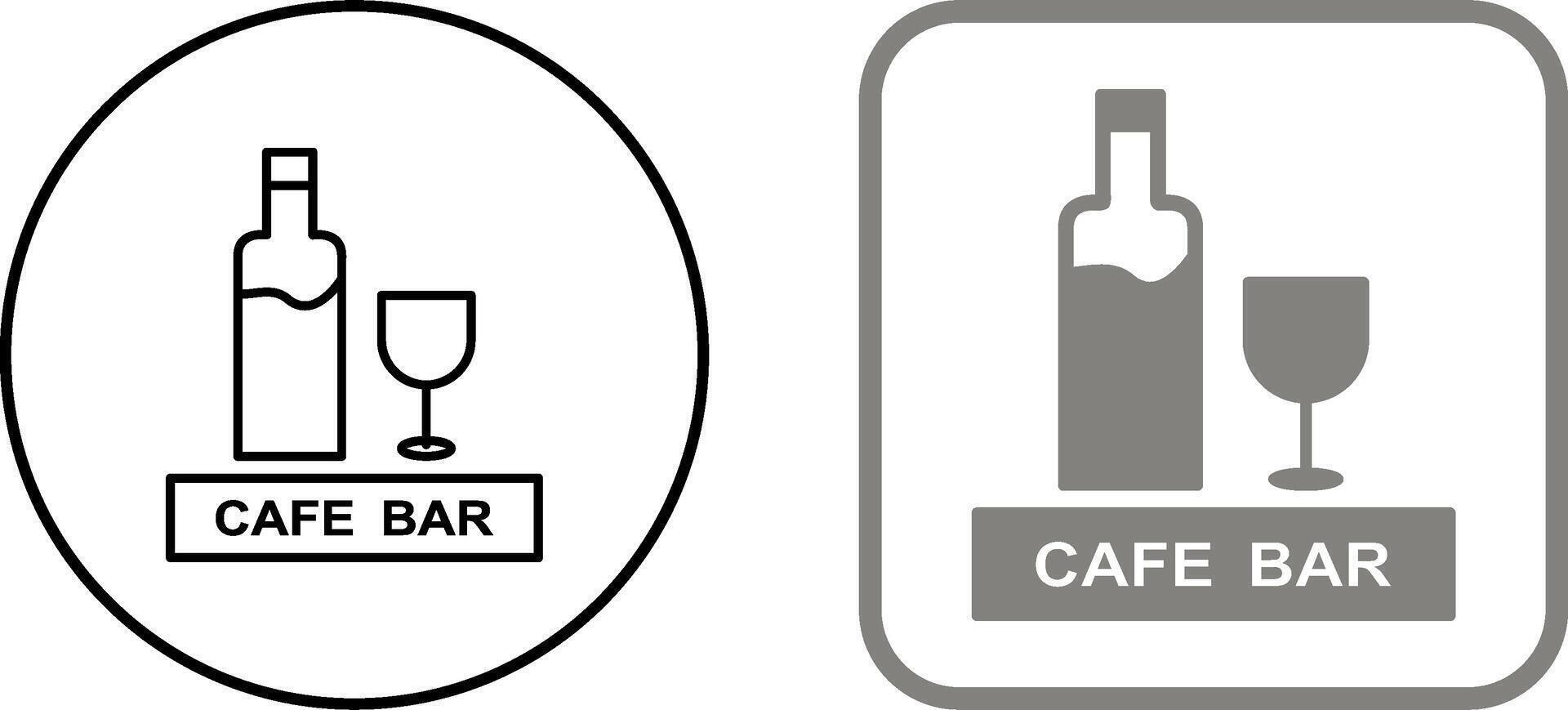 Unique Drinks Cafe Icon Design vector