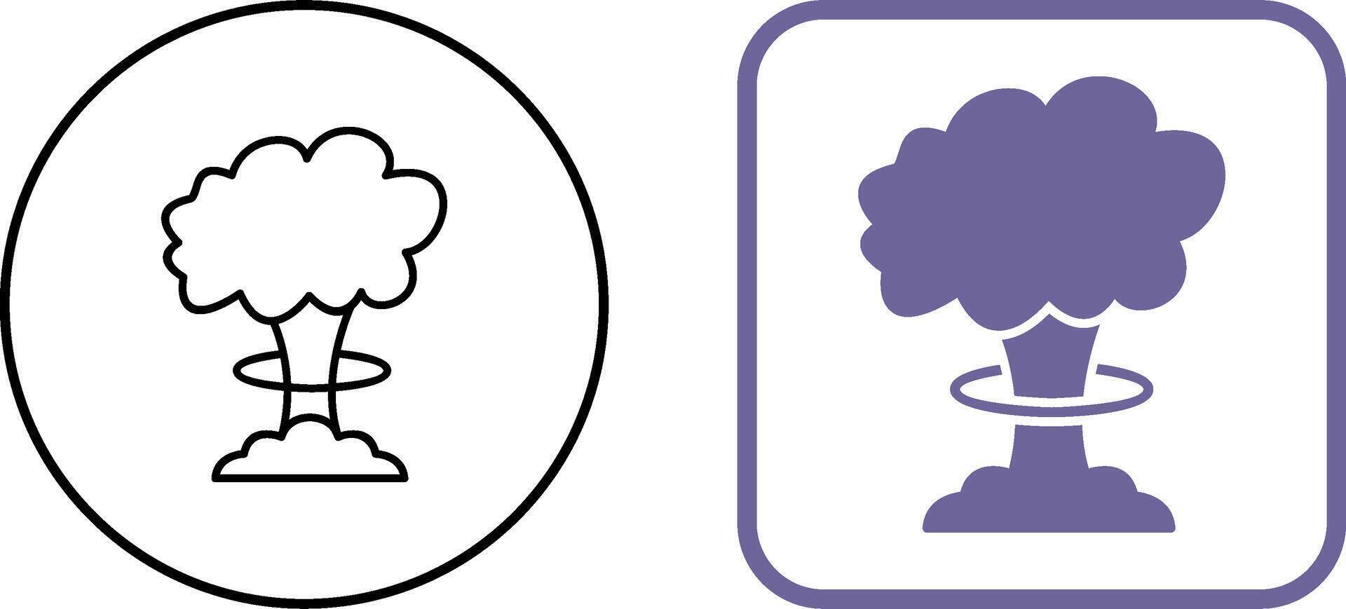 Unique Bomb Blast Icon Design vector