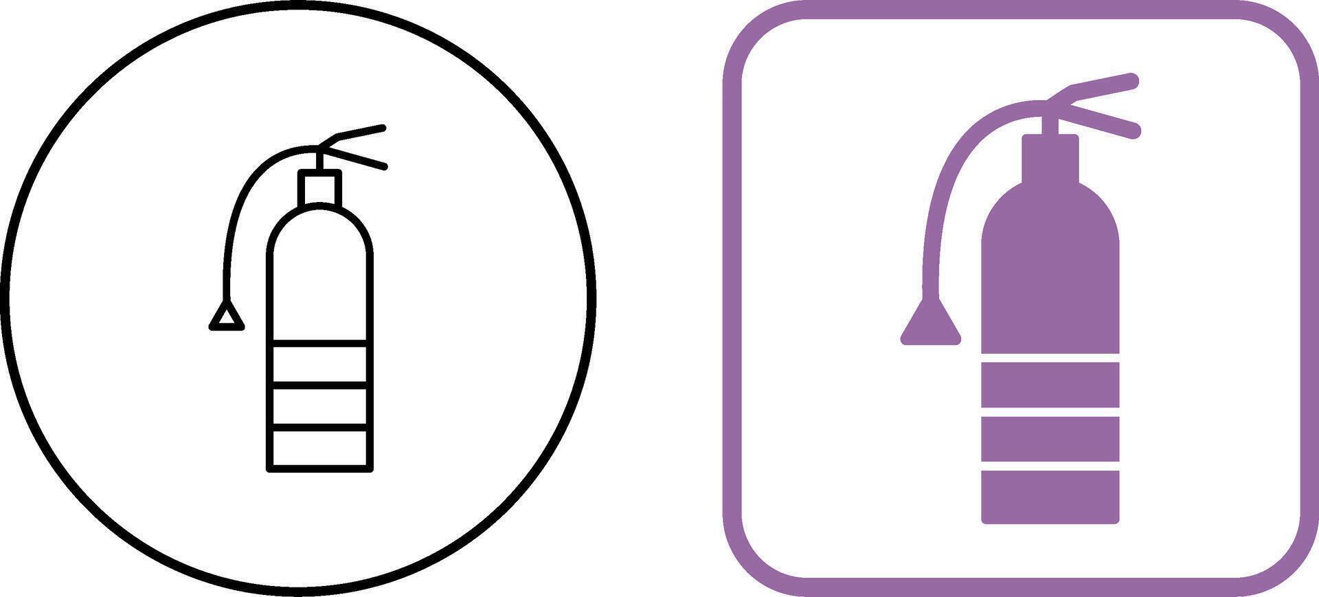 Unique Extinguisher Icon Design vector
