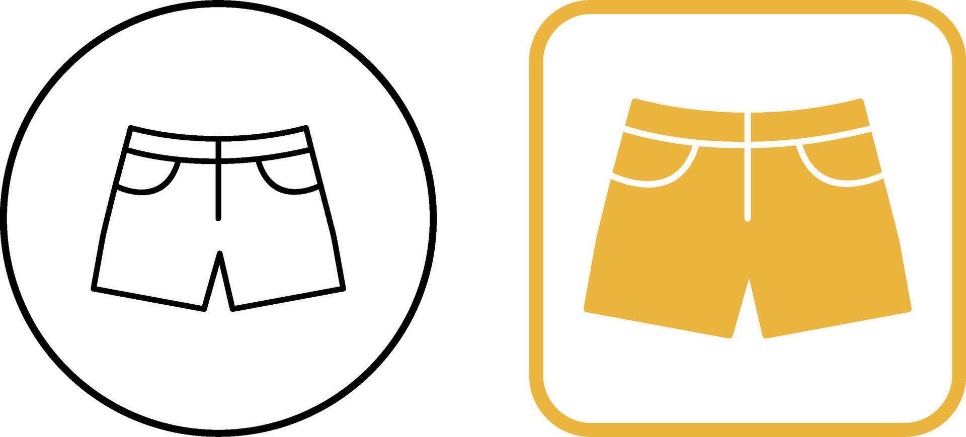 Shorts Icon Design vector