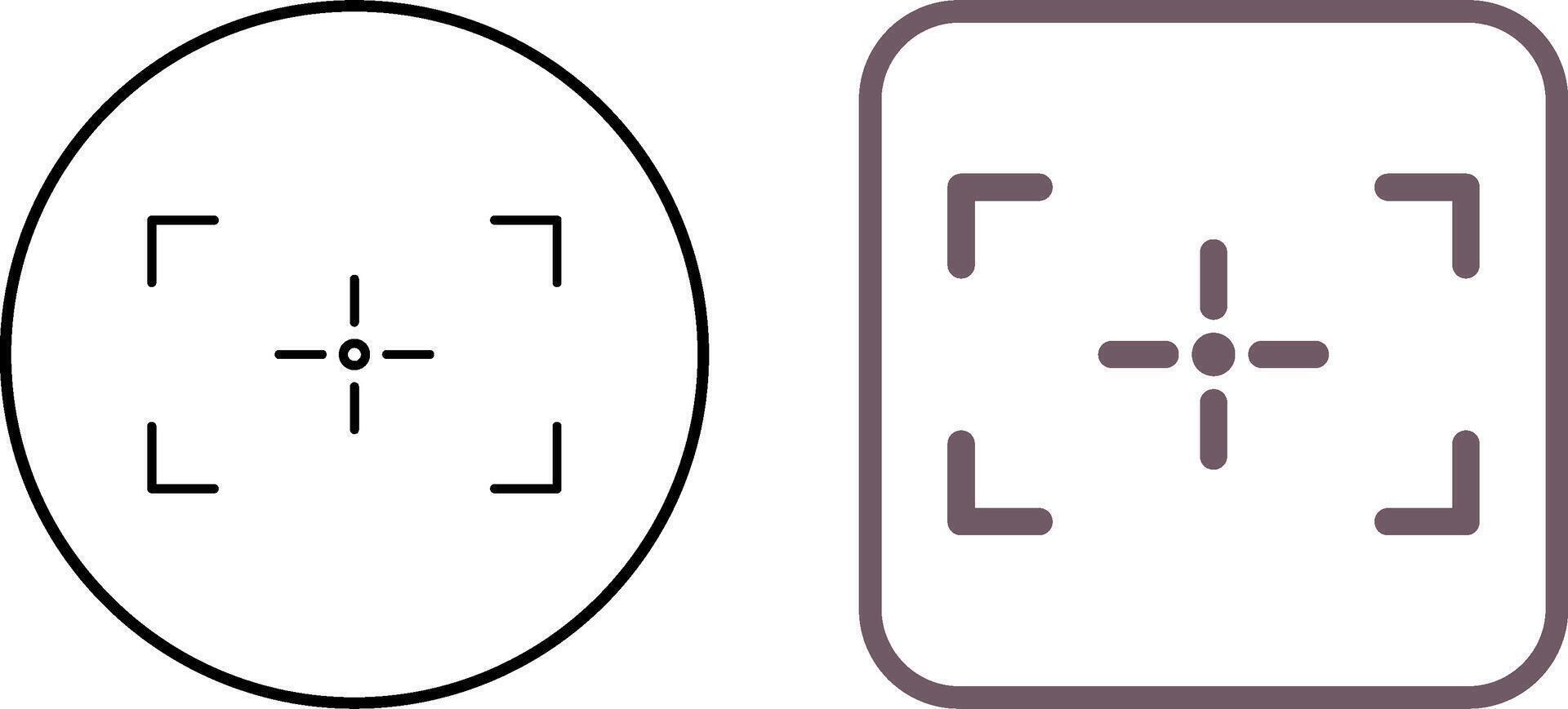 Unique Focus Icon Design vector