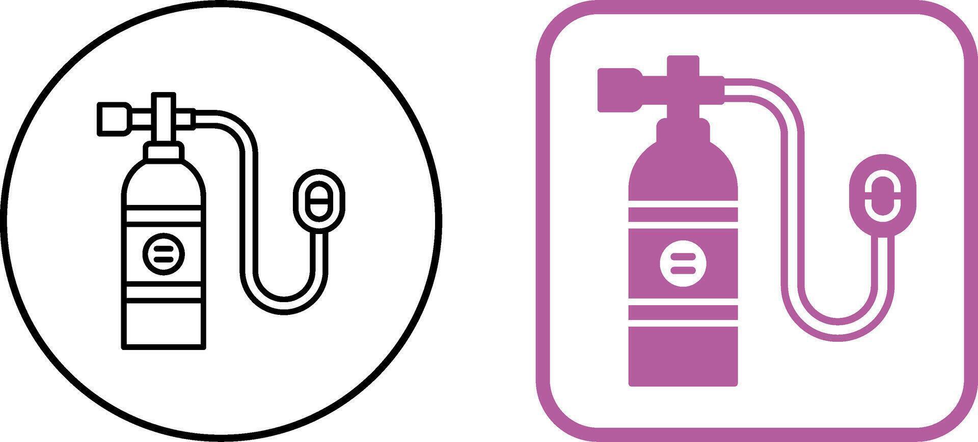 Oxygen Tank Icon Design vector