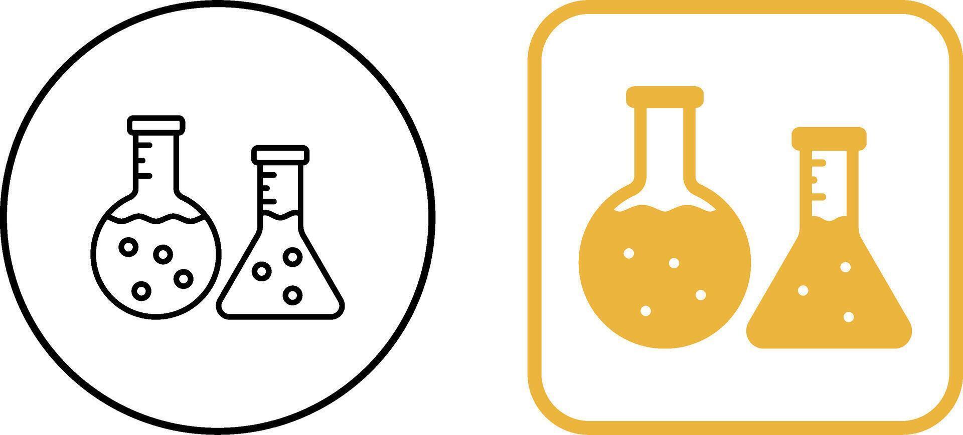 Flask Icon Design vector