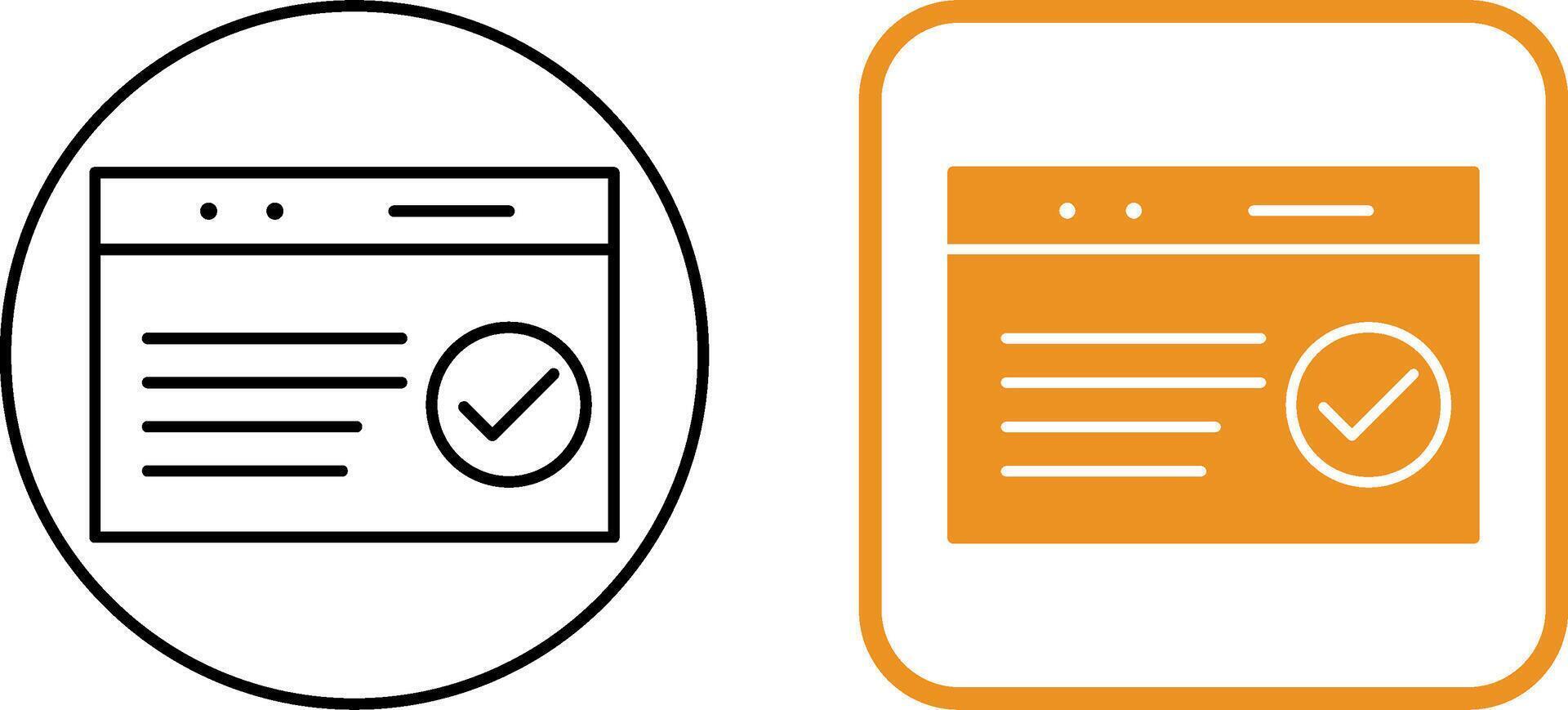 Unique QC Passed Icon Design vector