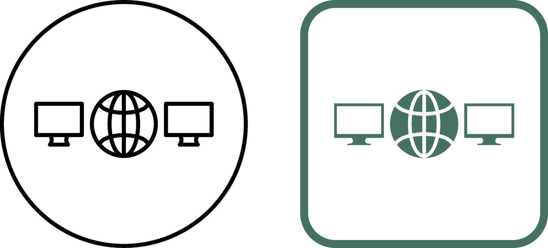 Unique Networks Icon Design vector