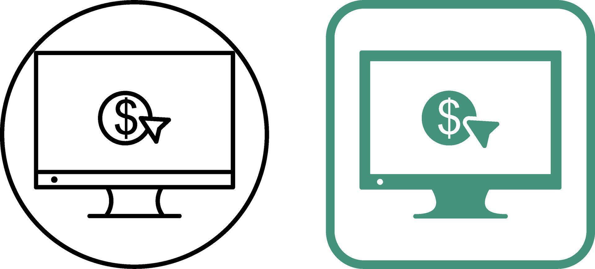 Unique Pay Per Click Icon Design vector