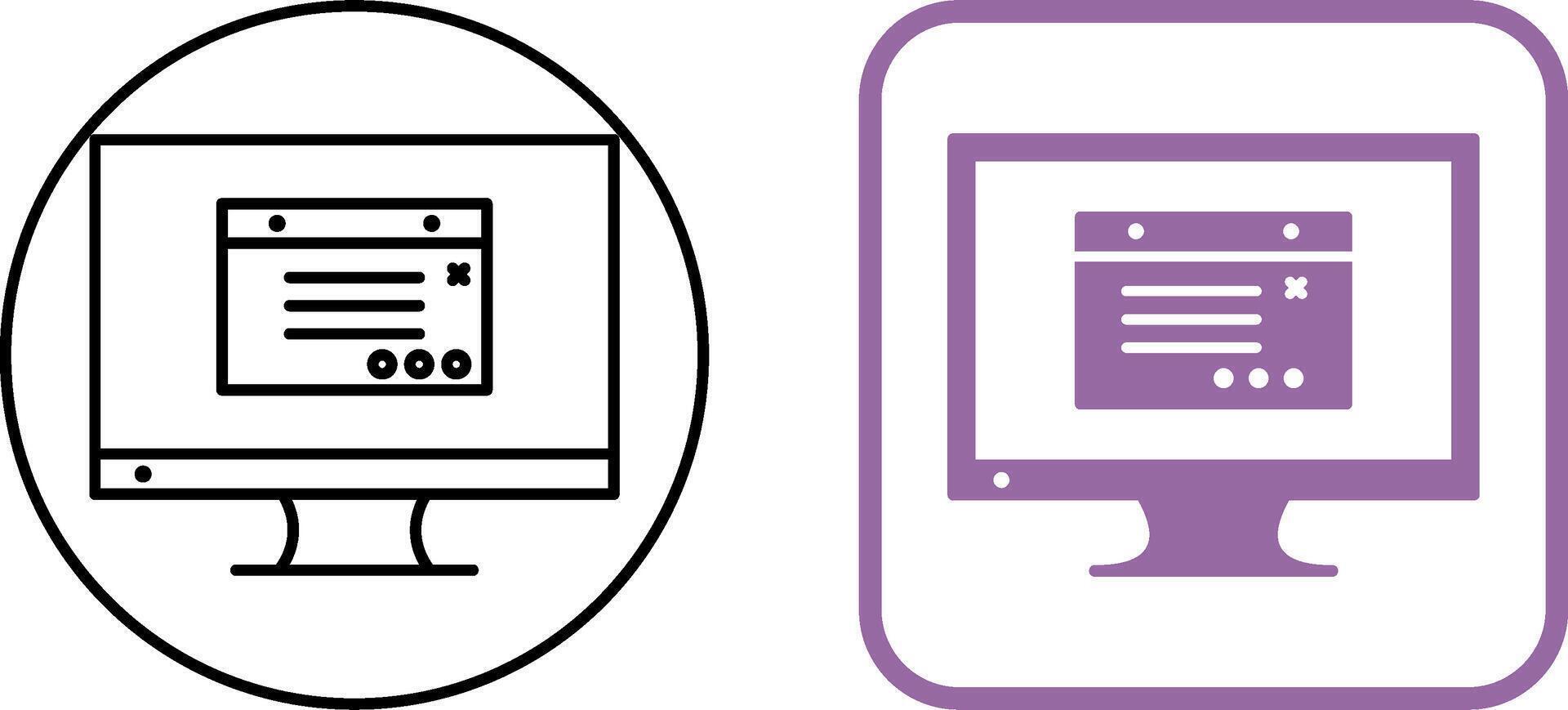 Unique Internet Ads Icon Design vector