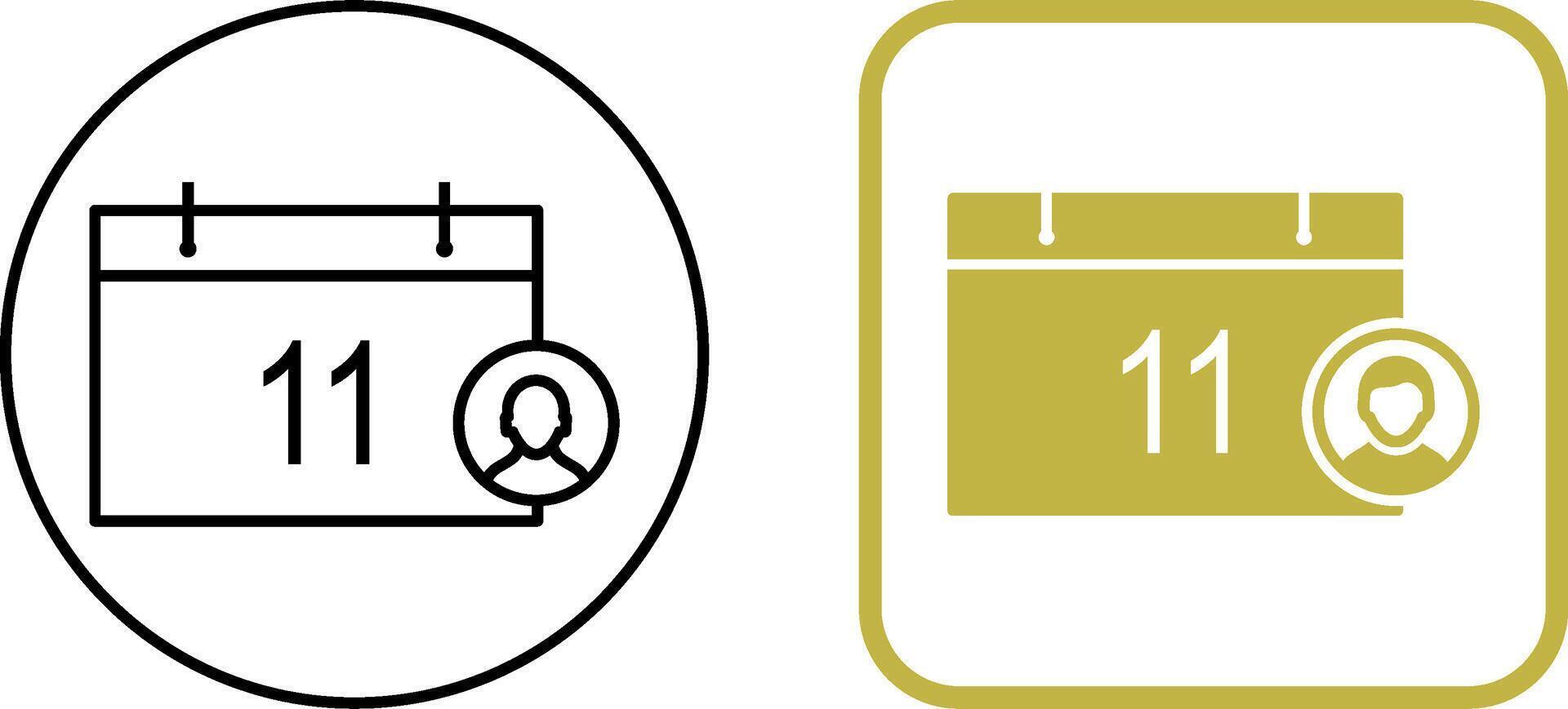 Unique Event Management Icon Design vector