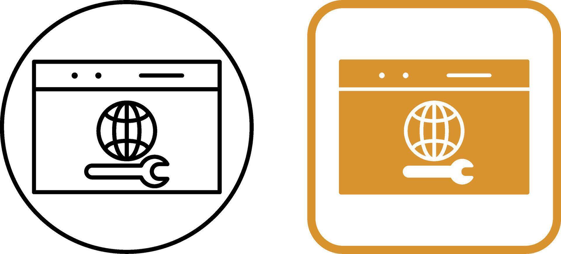 Unique Web Support Icon Design vector